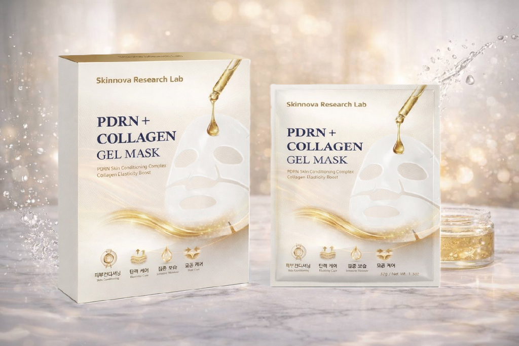 Skinnova PDRN Repair + Collagen Hydrogel Mask (32G x 4)